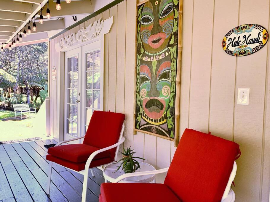 Hau'Oli Place Tiki Cottage In Volcano Εξωτερικό φωτογραφία
