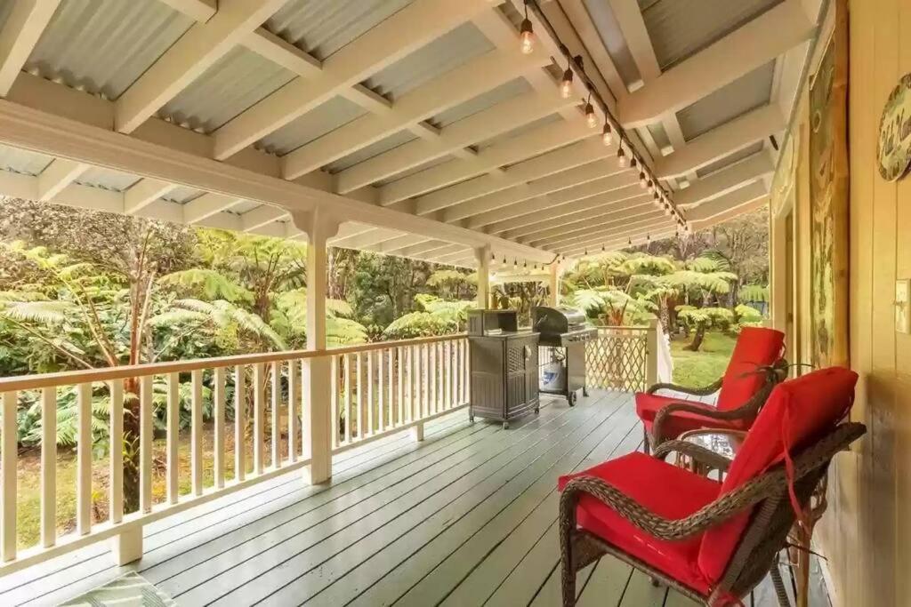 Hau'Oli Place Tiki Cottage In Volcano Εξωτερικό φωτογραφία